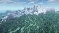This gorgeous mountain contains a dark secret (Image via Mojang)